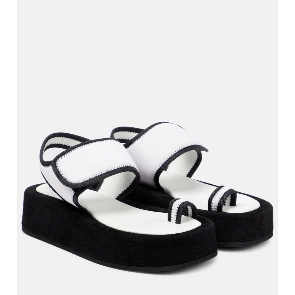 WARDROBE.NYC Platform Sandals Black & White